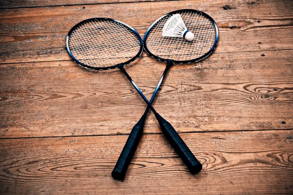 Vintage badminton raket — Stok fotoğraf