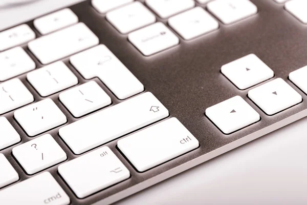 Silver keyboard — Stock Photo, Image