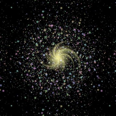 Uzaydaki patlama yıldızı dokusuna