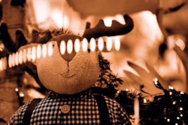 geyik oyuncak Dükkanı penceresinde