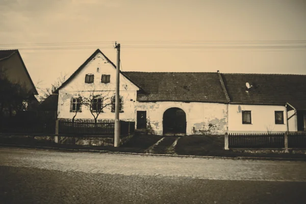 Ein Foto alter tschechischer Häuser — Stockfoto