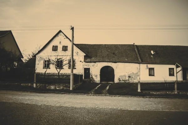 Ett foto av gamla tjeckiska hus — Stockfoto