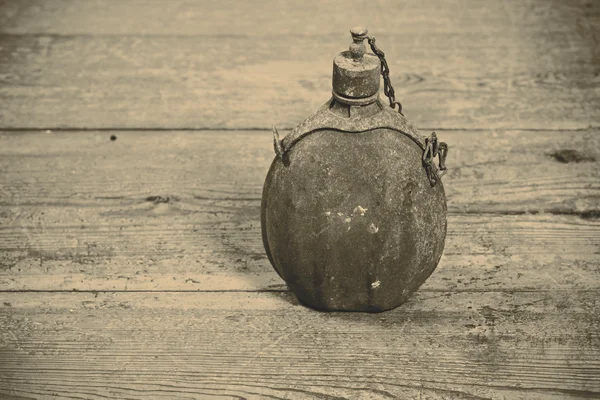 Old army bottle — Stock Photo, Image