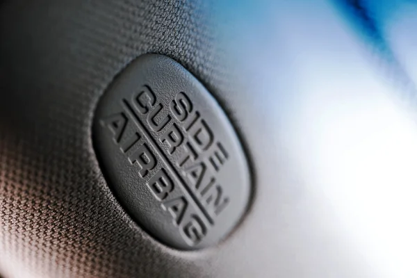 Airbag teken in de auto — Stockfoto