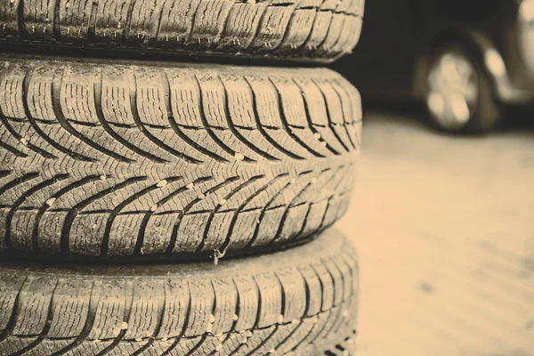 Tires of a car — Stock Photo, Image