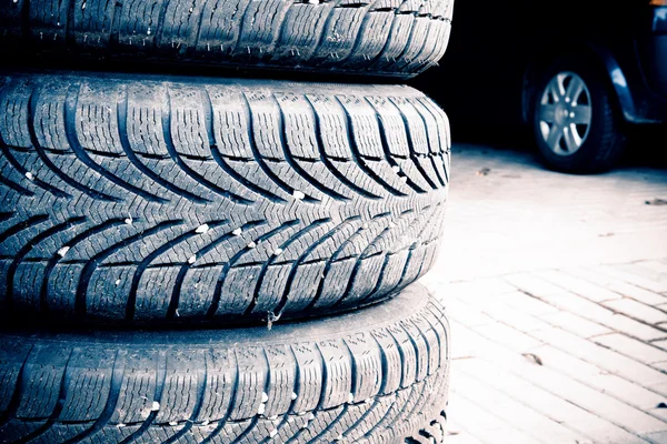 Tires of a car — Stock Photo, Image