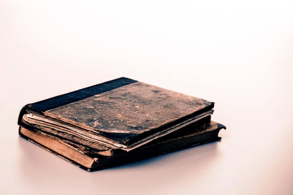 Beautiful old two books closeup on white background — Stock Photo, Image