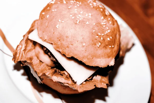 Big hamburger — Stock Photo, Image