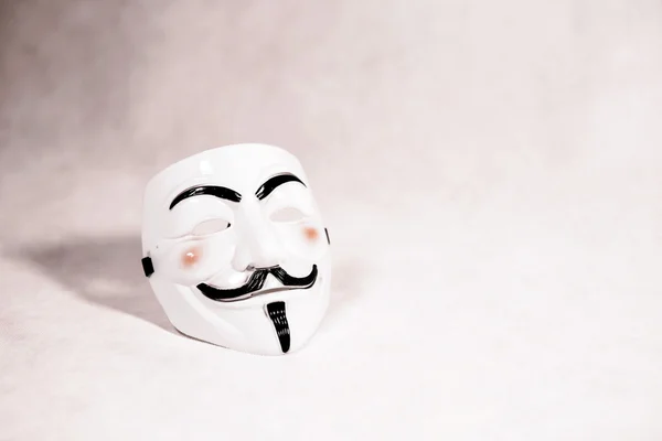 White anonymous mask — Stock Photo, Image