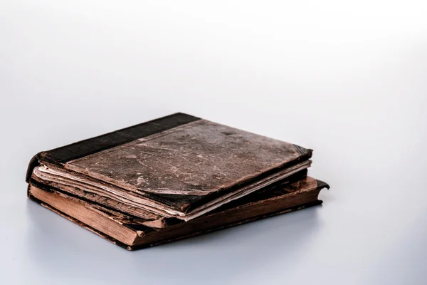 Beautiful old two books closeup on white background — Stock Photo, Image