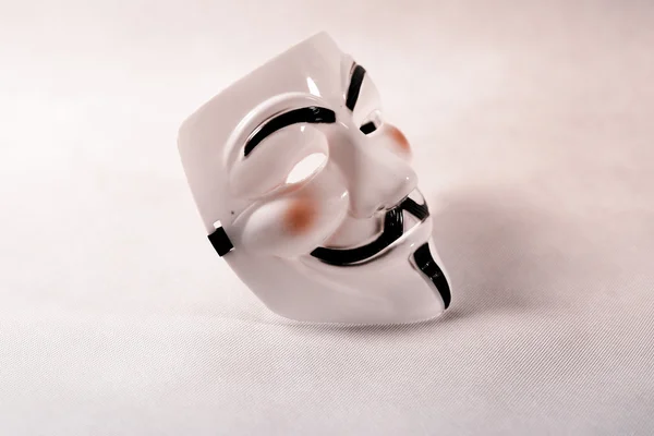 White anonymous mask — Stock Photo, Image