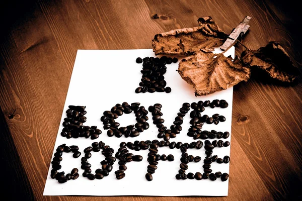 I love coffee — Stock Photo, Image