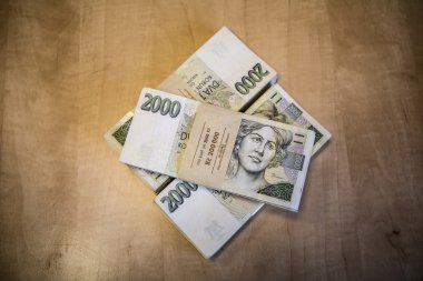 para - banknotlar büyük yığın sürüsü