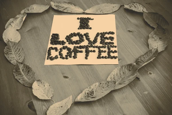 Me encanta el café. — Foto de Stock