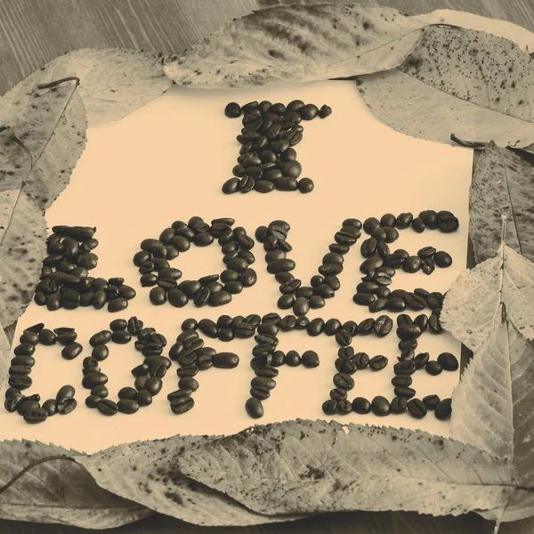 Mám rád kávu — Stock fotografie