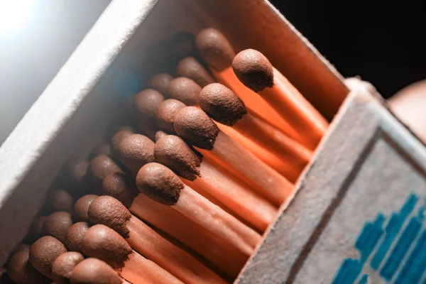 Matches in a box close up — Stock Image Matches in a box close up Royalty Free Stock Images