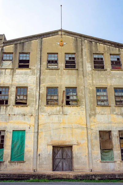 The old paper mill used to produce paper and banknotes during World War II, transformed into a new public attraction in Kanchanaburi, Thailand. (Cultural Economics with Tourism). Historical buildings.