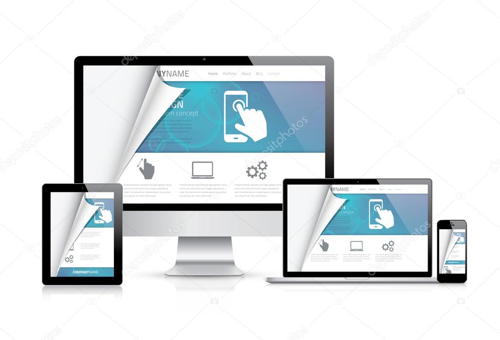 Website styling coding concept. Realistic vector illustration.