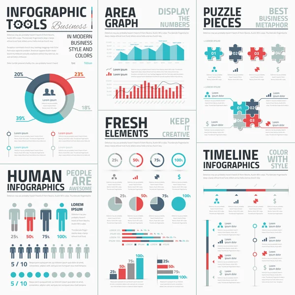 Business infographie éléments vectoriels illustration — Image vectorielle