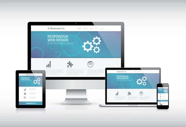 Responsive Webdesign — Stockvektor