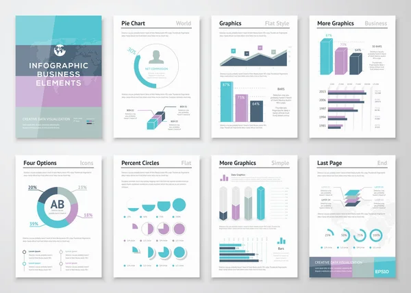 Obchodní vektorové grafiky pro moderní kreativní infografika — Stockový vektor