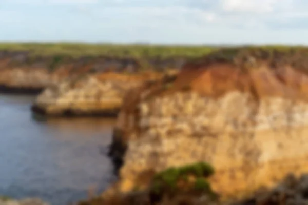 Suddig Bild Bay Islands Great Ocean Road Australien Suddig Havsbild — Stockfoto