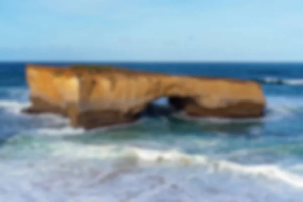 Suddig Bild London Bridge Kustlinje Great Ocean Road Australien Suddig — Stockfoto