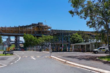 Mackay, Queensland, Avustralya - Mart 2021: Hay Point Terminal İhracat Terminali