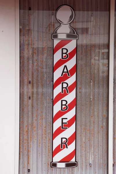 Yeppoon Queensland Australia April 2021 Barber Shop Sign Window — Stock Photo, Image