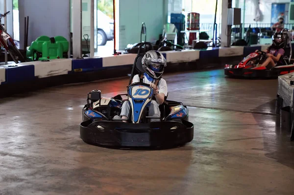 Mackay Queensland Australia April 2021 Woman Drives Kart Fun Recreational — Stok fotoğraf