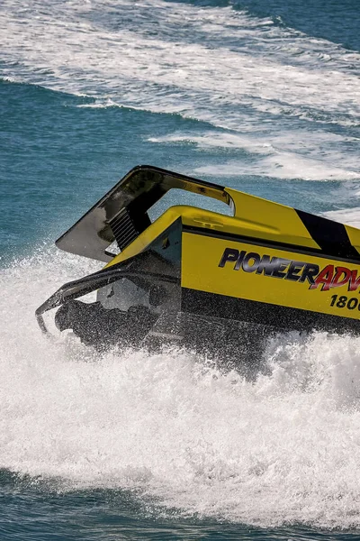 Airlie Beach Queensland Australia April 2021 Back Jet Boat Spins — Stock Photo, Image