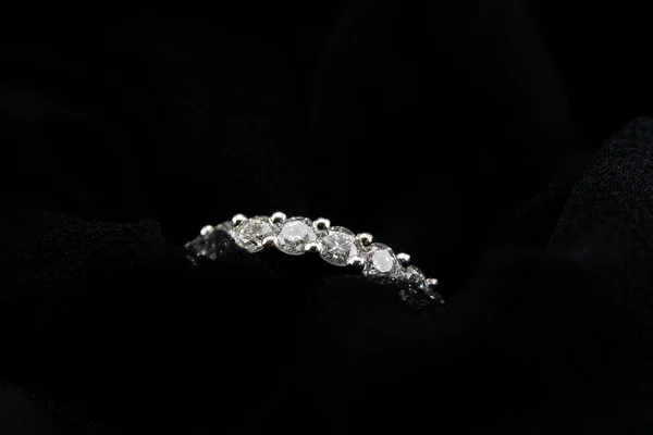 Diamond Eternity Ring Also Known Infinity Ring Symbolizing Never Ending — Stock Photo, Image