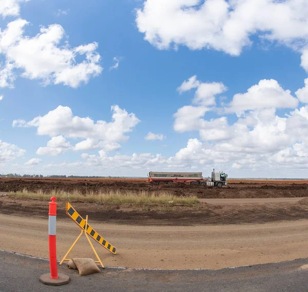 Clermont Queensland Avustralya Mayıs 2021 Bir Kırsal Alanda Yol Çalışmaları — Stok fotoğraf