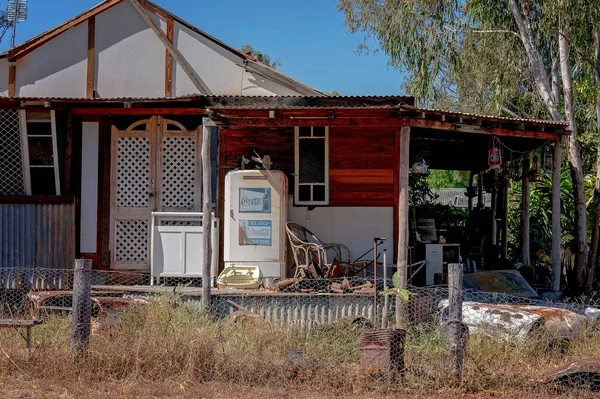 Rubyvale Queensland Australia May 2021 Verandah Старого Будинку Шукачів Самоцвітів — стокове фото