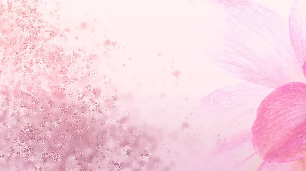 Softly Glittering Blurred Pink Toned Gradient Background Flower Petals Modern — Stock Photo, Image