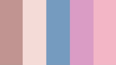 Pastel tonlu renk paleti dikdörtgenleri açık kahverengi, krema, mavi ve pembenin iki tonu