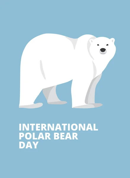 Niedźwiedź polarny ręka ilustracja, urządzony — Wektor stockowy