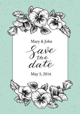 tarihi düğün daveti kaydedin