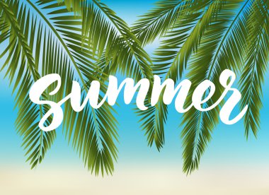 Fırça yazı yaz el çekilmiş