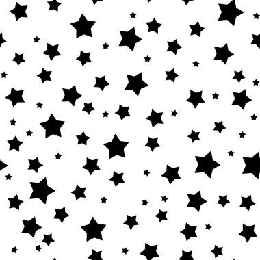 Seamless stars pattern clipart