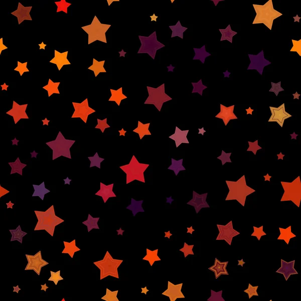 Patrón de estrellas sin costura — Vector de stock