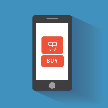 ile akıllı telefon ekranındaki satın