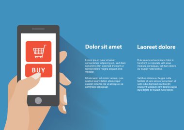 el ile holing akıllı telefon ekranındaki satın