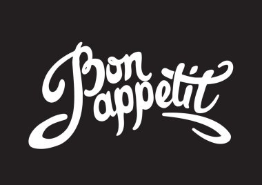 Afiyet olsun el çizilmiş yazı