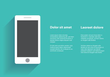 boş ekran ile Smartphone