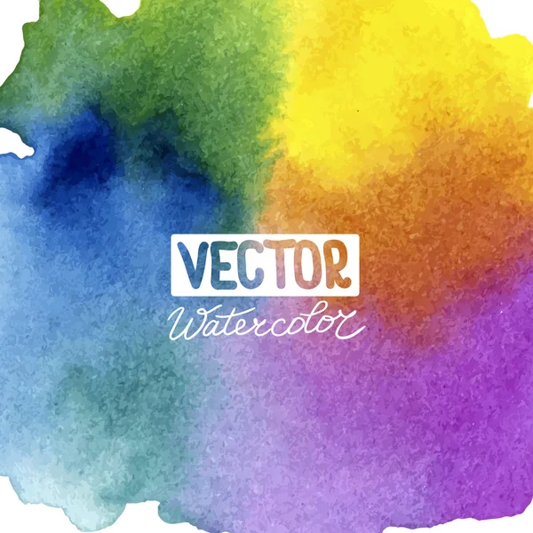 Absctract pozadí s logem akvarel — Stockový vektor