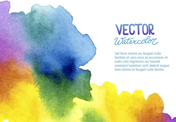 Abstracte aquarel achtergrond voor uw ontwerp — Stockvector