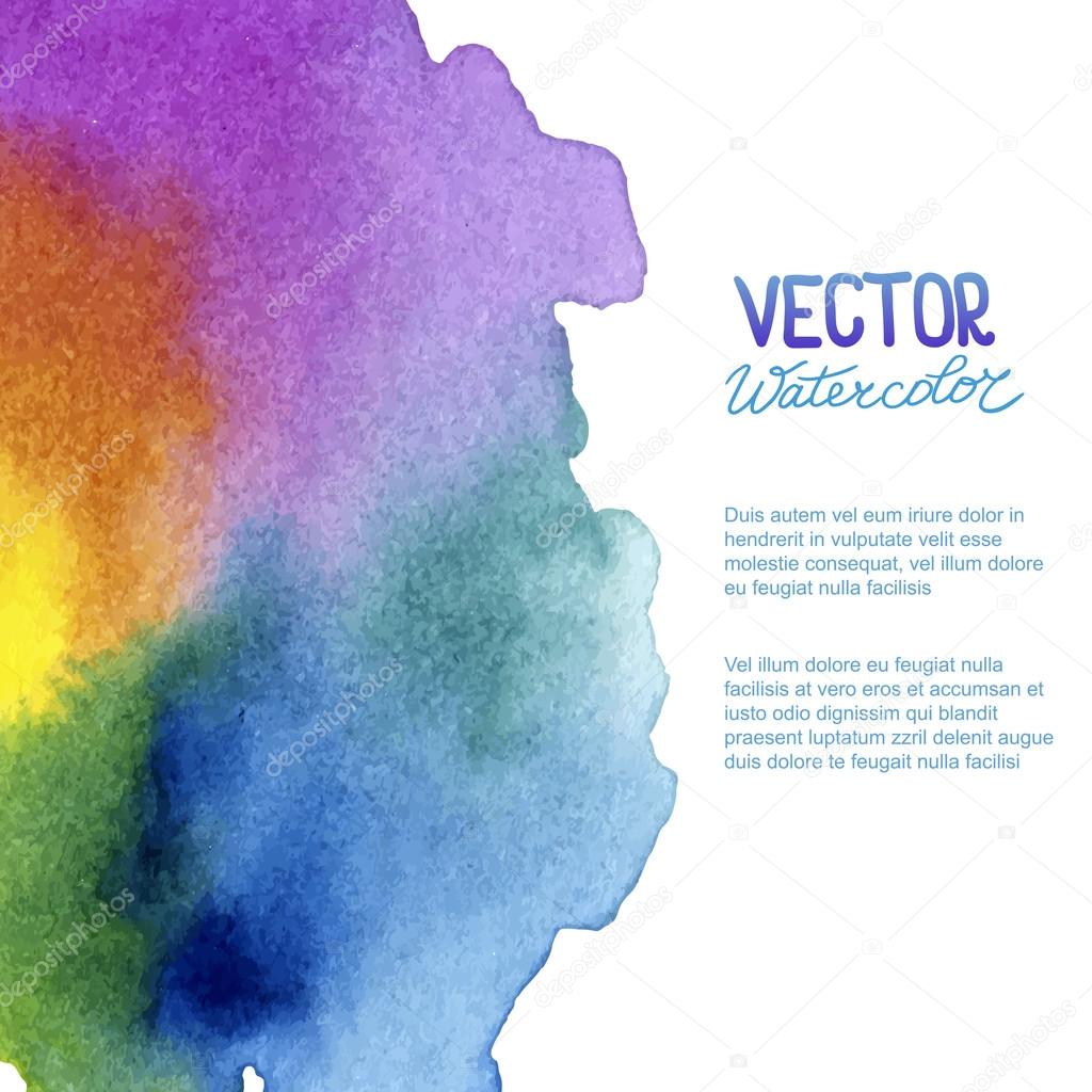 Abstract watercolor background for your design