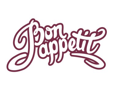 Afiyet olsun el çizilmiş yazı