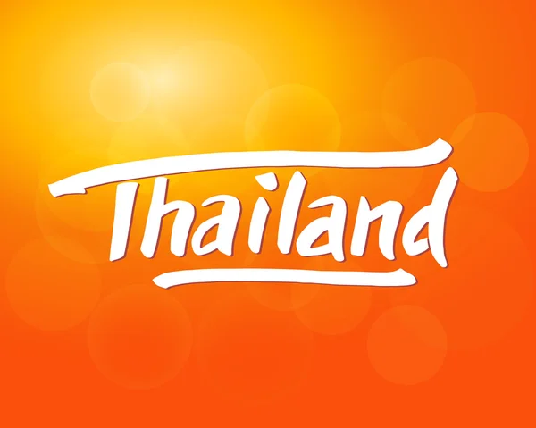 Thailand hand ritade bokstäver — Stock vektor